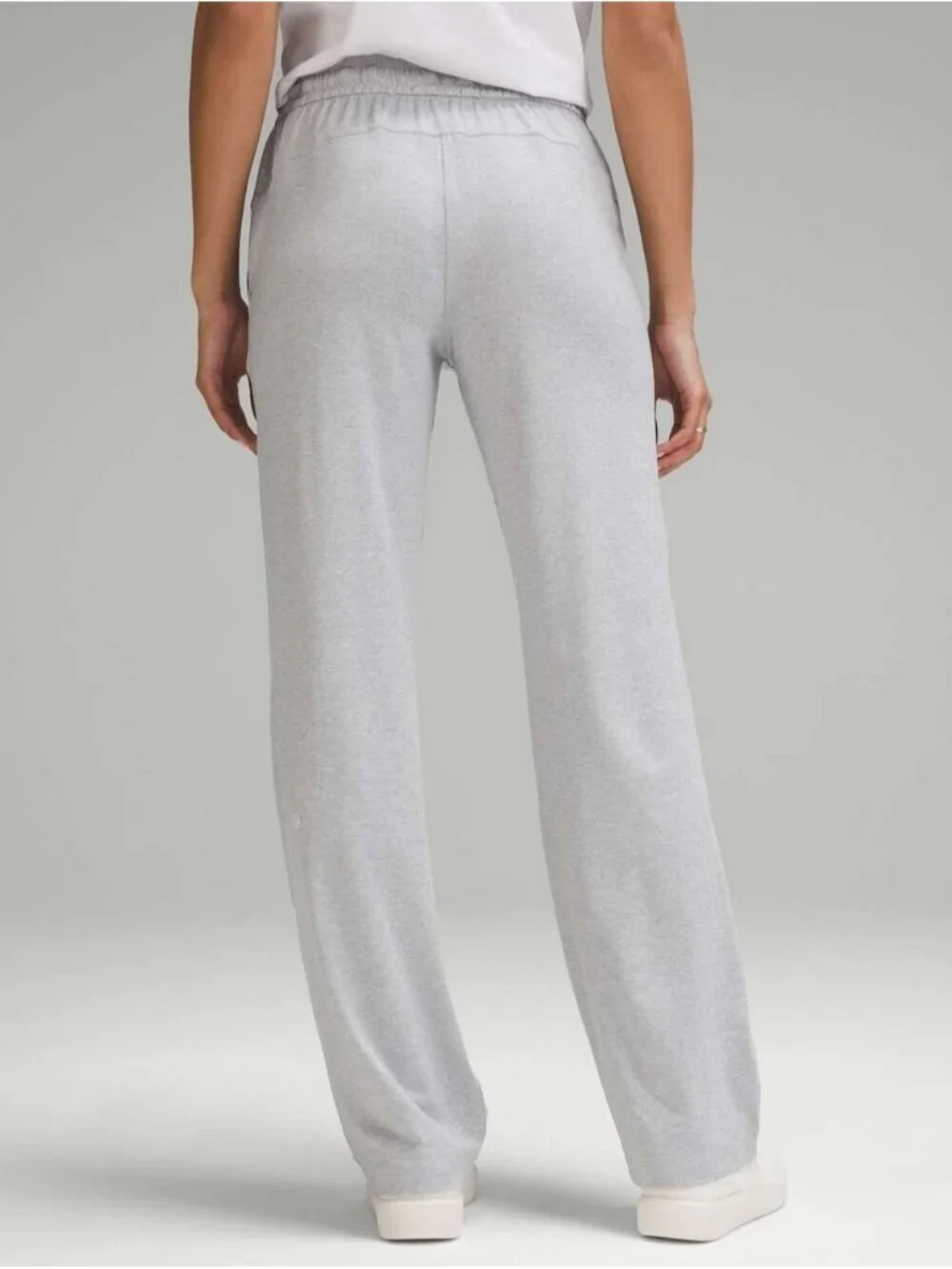 Lululemon Soft Jersey Straight-Leg Mid-Rise Pant *RegbHeathered Core Grey